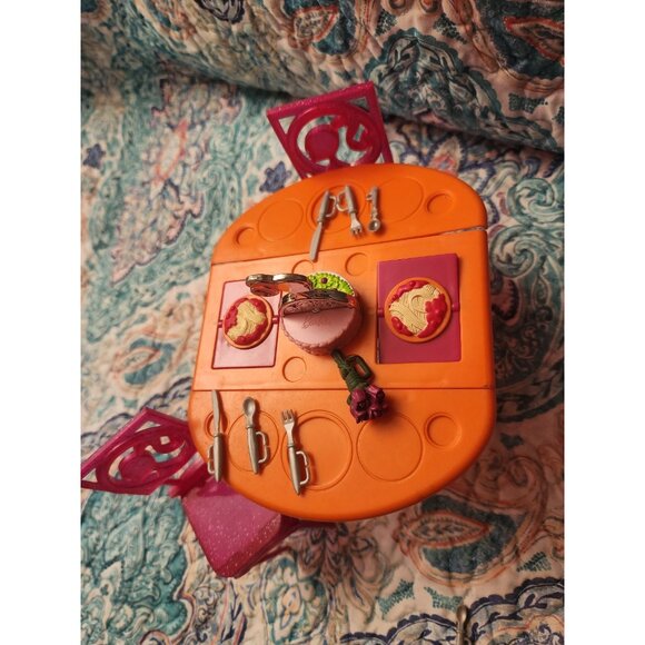 Barbie Dinner To Dessert Dining Table & Accessories Lot - Picture 3 of 3